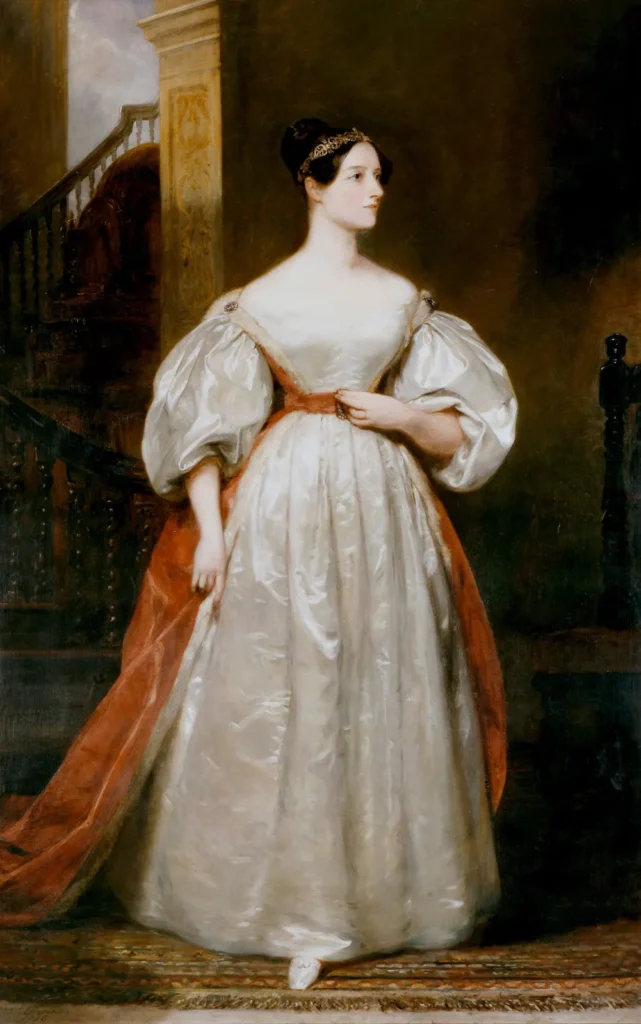 Retrato de Ada Lovelace por Margaret Carpenter, 1836.